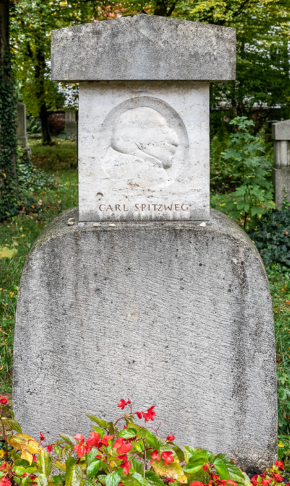 Alter Südfriedhof: Grab von Carl Spitzweg München