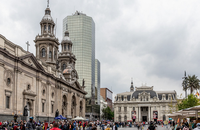Santiago de Chile Plaza de Armas: Catedral Metropolitana de Santiago, Edificio Plaza de Armas und Correo Central