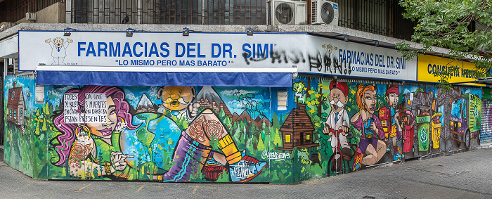 Avenida Libertador Bernardo O'Higgins: Street Art Santiago de Chile