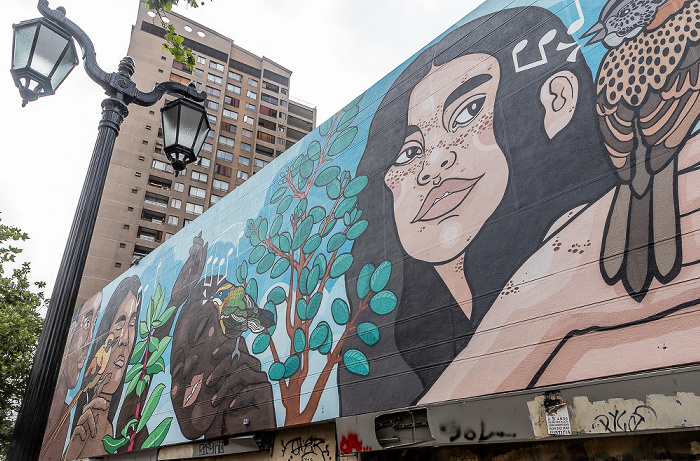 Santiago de Chile Avenida Libertador Bernardo O'Higgins Street Art