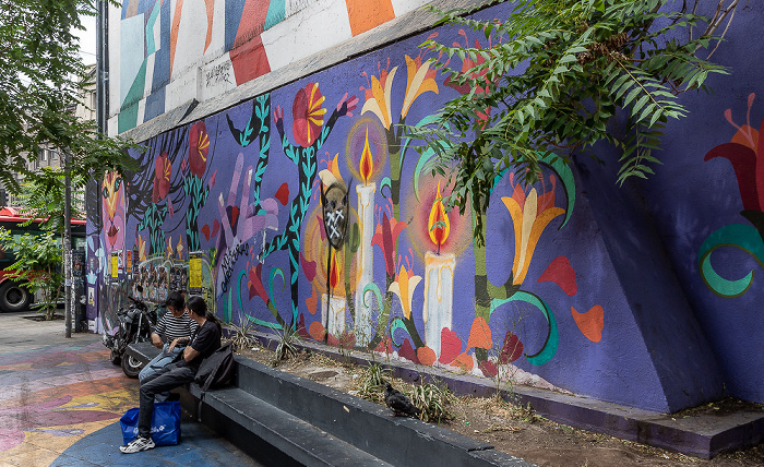 Santiago de Chile Zugang zum Estación Universidad Católica: Street Art
