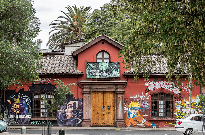 Santiago de Chile Barrio Brasil: Huérfanos - Street Art