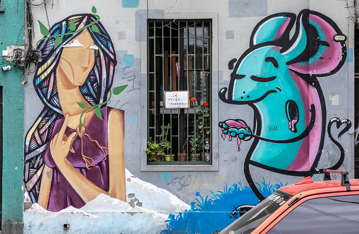 Santiago de Chile Huérfanos: Street Art