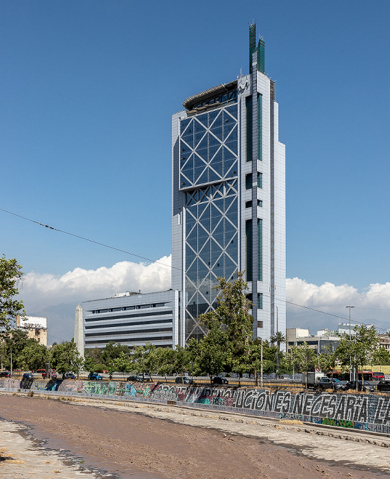 Santiago de Chile Providencia: Río Mapocho, Torre Telefónica