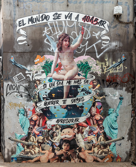 Santiago de Chile Avenida Vicuña Mackenna: Street Art
