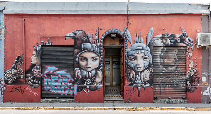 Santiago de Chile Barrio Bellavista: Loreto - Street Art