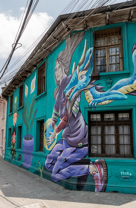 Santiago de Chile Barrio Bellavista: Loreto - Street Art