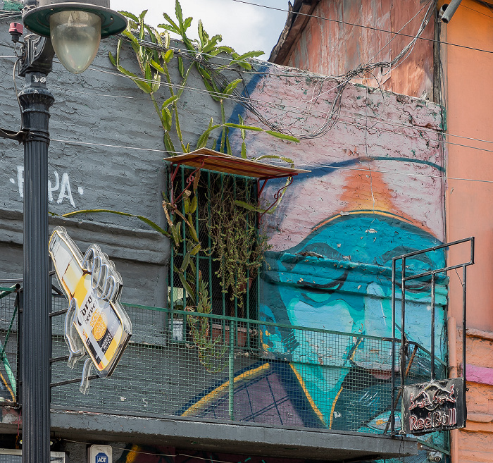 Santiago de Chile Barrio Bellavista: Bombero Nuñez - Street Art