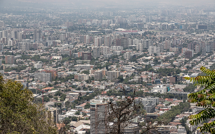 Santiago de Chile Blick vom Cerro San Cristóbal