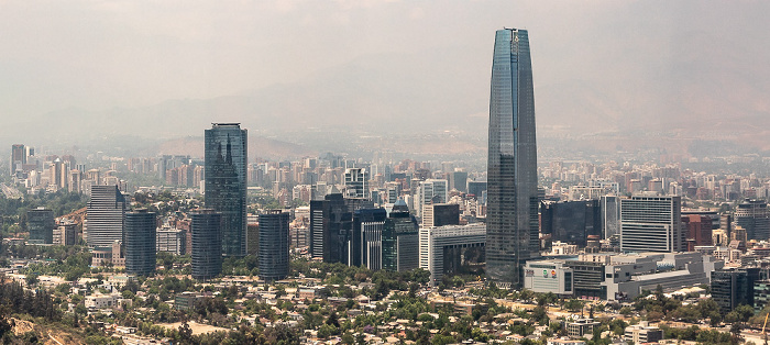 Santiago de Chile Blick aus der Teleférico de Santiago