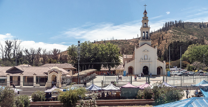 Región de Valparaíso Valle de Casablanca mit dem Santuario de la Virgen de Lo Vásquez