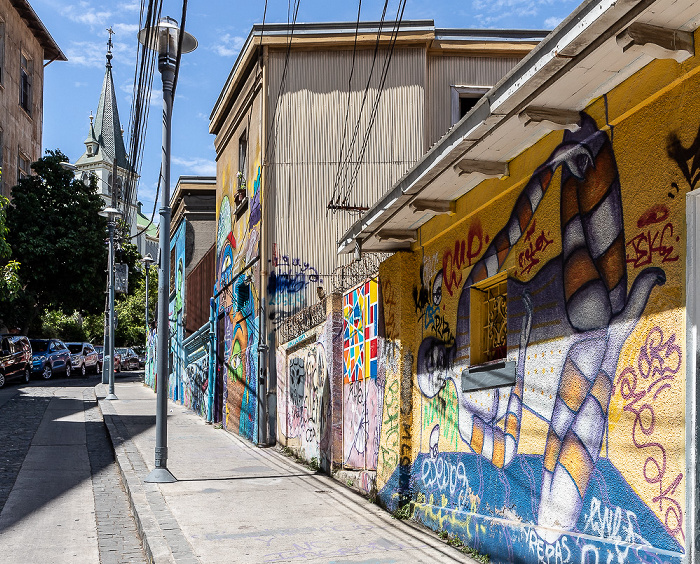 Valparaíso Cerro Concepción: Beethoven - Street Art Iglesia Luterana de Valparaíso