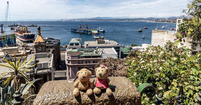 Valparaíso Cerro Concepción: Teddy und Teddine Puerto de Valparaíso