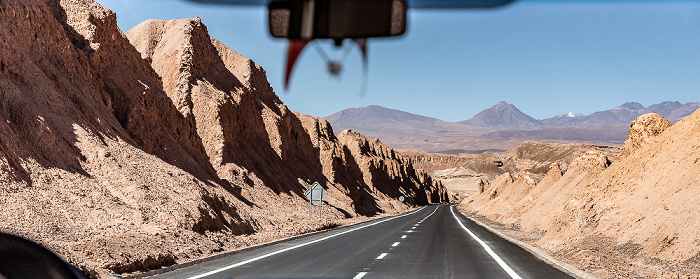 Atacama: Ruta 23 CH, Cordillera de la Sal mit dem Valle de la Luna Provincia de El Loa