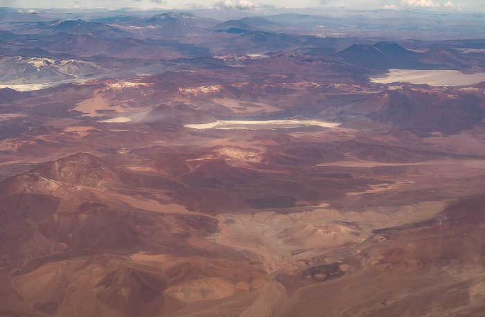 Anden mit v.l. Salar de Azufrera, Salar Agua Amarga und Salar de La Isla Región de Atacama