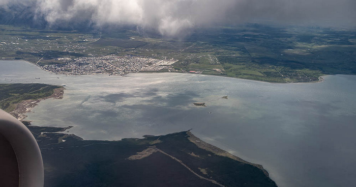 Canal Señoret, Puerto Natales (oben) Provincia de Última Esperanza