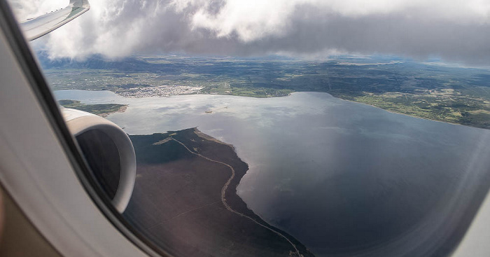 Canal Señoret, Puerto Natales (links oben) Provincia de Última Esperanza