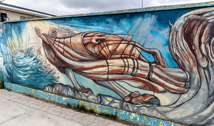 Puerto Natales Estadio Municipal Víctor Bórquez Miranda: Street Art