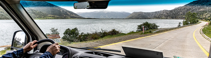 Provincia de Última Esperanza Ruta CH-9, Reserva de Biósfera Torres del Paine mit dem Lago Figueroa