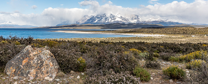 Parque nacional Torres del Paine Lago Sarmiento de Gamboa, Cordillera Paine