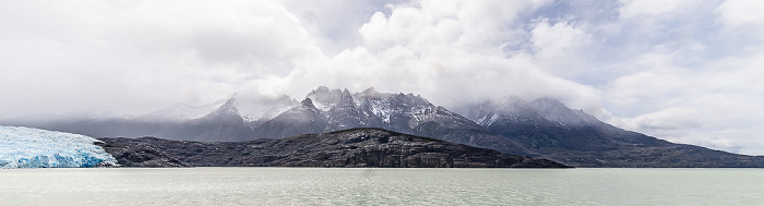 Parque nacional Torres del Paine Lago Grey, Glaciar Grey, Cerro Paine Grande