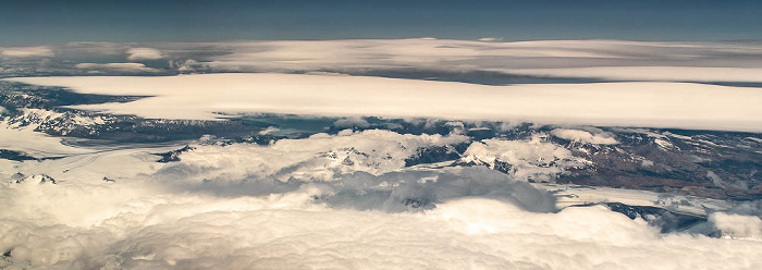 Parque nacional Los Glaciares: Glaciar Viedma (links), Glaciar Upsala (rechts) Patagonien (ARG)