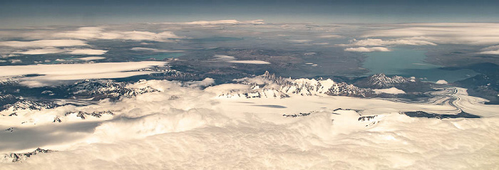 Parque nacional Bernardo O'Higgins (Chile) / Parque nacional Los Glaciares (Argentinien): Campo de hielo patagónico sur, Monte Fitz Roy (Cerro Chaltén) und Cerro Torre Patagonien