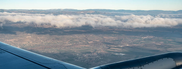 Spanien 2022-12-02 Flug IBE3190 Madrid-Barajas (MAD/LEMD) - München Franz Josef Strauß (MUC/EDDM) Luftbild aerial photo