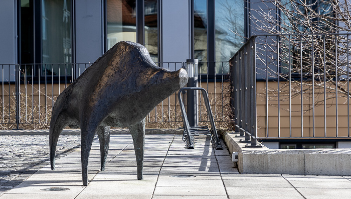 Ebersberg Bahnhofsplatz: Eber-Skulptur