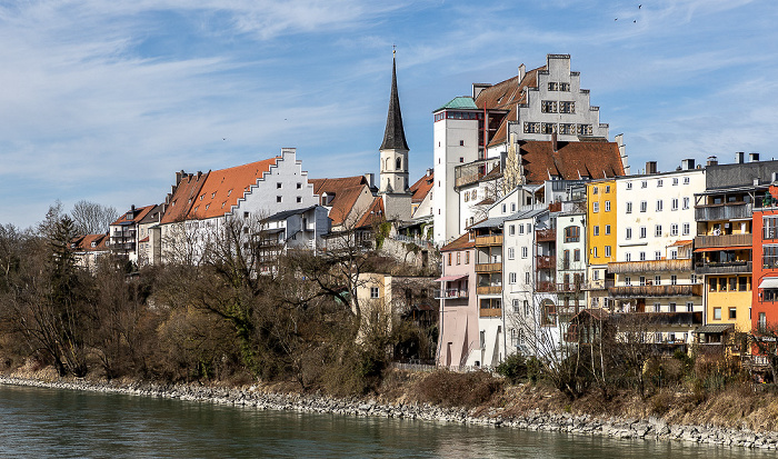 Altstadt mit Wasserburg und Burgkapelle St. Ägidien, Inn Wasserburg am Inn