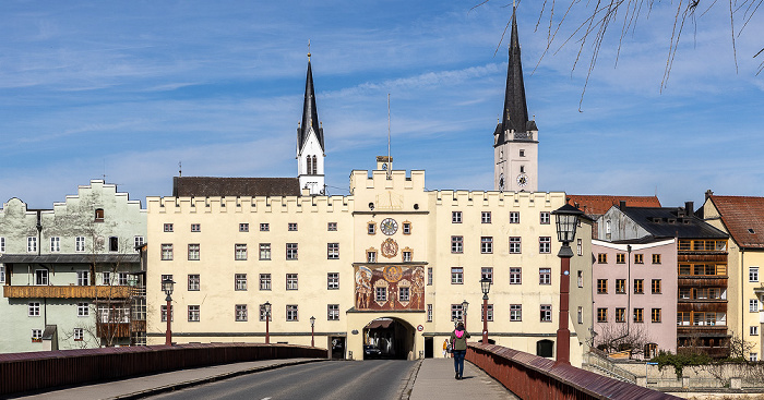 Wasserburg am Inn Altstadt: Rote Brücke, Brucktor Frauenkirche Spitalkirche