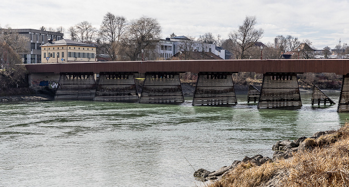 Inn, Rote Brücke Wasserburg am Inn