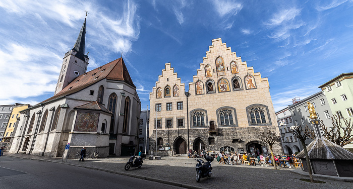 Wasserburg am Inn Altstadt: Marienplatz - Frauenkirche, Rathaus