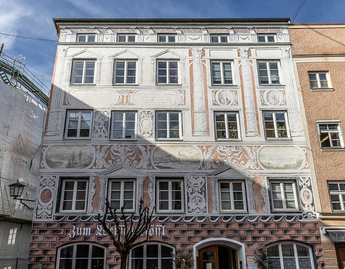 Altstadt: Herrengasse - Restaurant Zum Weissen Rössel Wasserburg am Inn