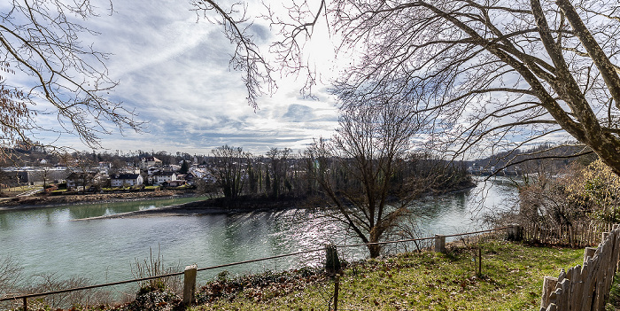 Inn mit der Kapuzinerinsel Wasserburg am Inn