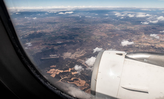 Castilla-La Mancha 2023-03-24 Flug IBE3191 München Franz Josef Strauß (MUC/EDDM) - Madrid-Barajas (MAD/LEMD) Luftbild aerial photo