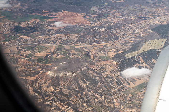 Castilla-La Mancha Carretera CM-1003 2023-03-24 Flug IBE3191 München Franz Josef Strauß (MUC/EDDM) - Madrid-Barajas (MAD/LEMD) Luftbild aerial photo