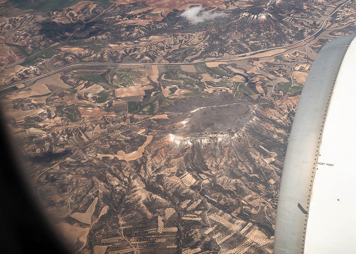 Castilla-La Mancha Carretera CM-1003 2023-03-24 Flug IBE3191 München Franz Josef Strauß (MUC/EDDM) - Madrid-Barajas (MAD/LEMD) Luftbild aerial photo