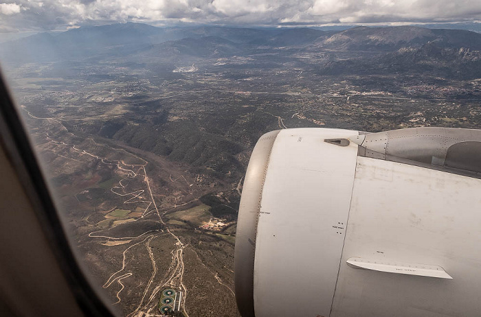 Comunidad de Madrid 2023-03-24 Flug IBE3191 München Franz Josef Strauß (MUC/EDDM) - Madrid-Barajas (MAD/LEMD) Luftbild aerial photo