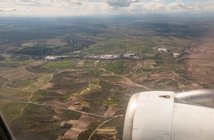 Comunidad de Madrid San Agustín del Guadalix 2023-03-24 Flug IBE3191 München Franz Josef Strauß (MUC/EDDM) - Madrid-Barajas (MAD/LEMD) Luftbild aerial photo