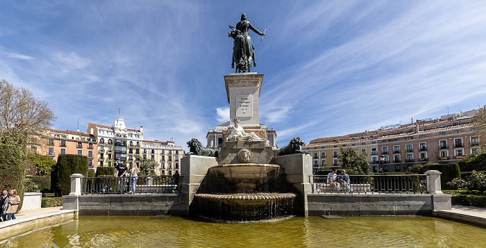 Madrid Plaza de Oriente: Monumento a Felipe IV (Reiterstandbild von Philipp IV.)