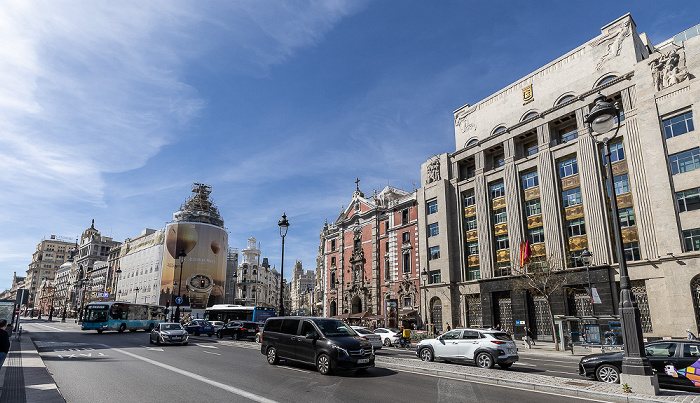 Madrid Calle de Alcalá Edificio Metrópolis Gran Vía Parroquia San José Teatro Apolo