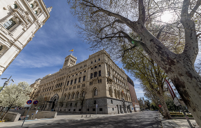 Madrid Paseo del Prado / Calle de Montalbán: Cuartel General de la Armada