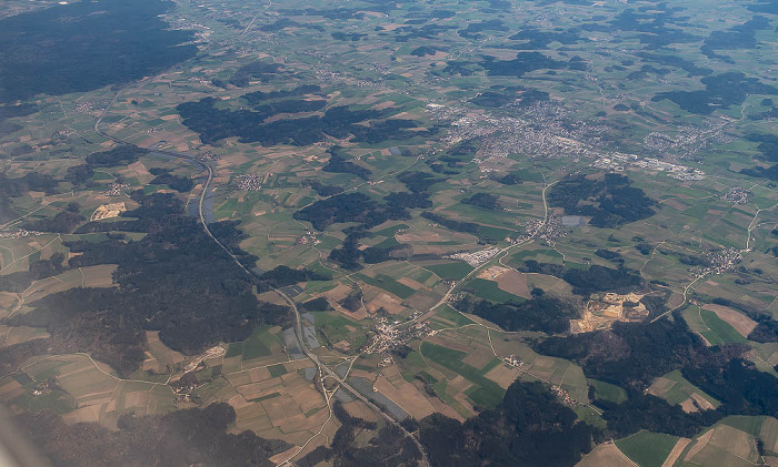 Bayern - Landkreis Kelheim: Mainburg (oben) Landkreis Kelheim