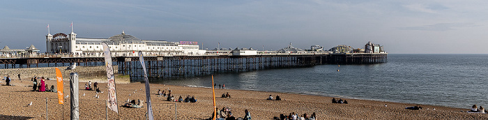Brighton Beach, Brighton Pier, Ärmelkanal (English Channel) Brighton