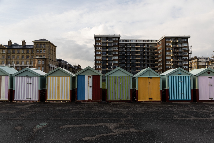 Brighton Hove Seafront: Strandhäuschen Kingsway