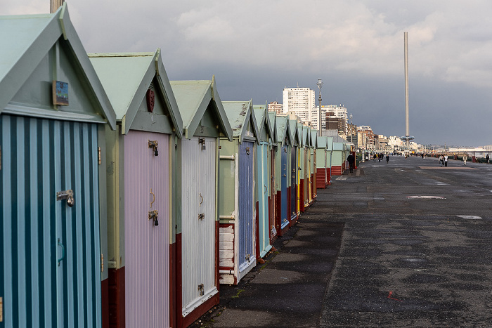 Brighton Hove Seafront: Strandhäuschen