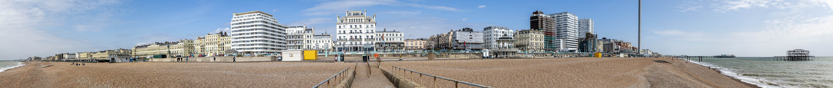 Brighton Beach, King's Road, Ärmelkanal (English Channel), Brighton Pier, West Pier