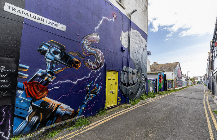 North Laine: Trafalgar Lane - Street Art Brighton