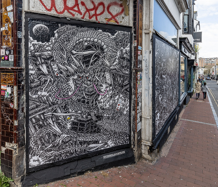 Brighton North Laine: Trafalgar Street - Street Art